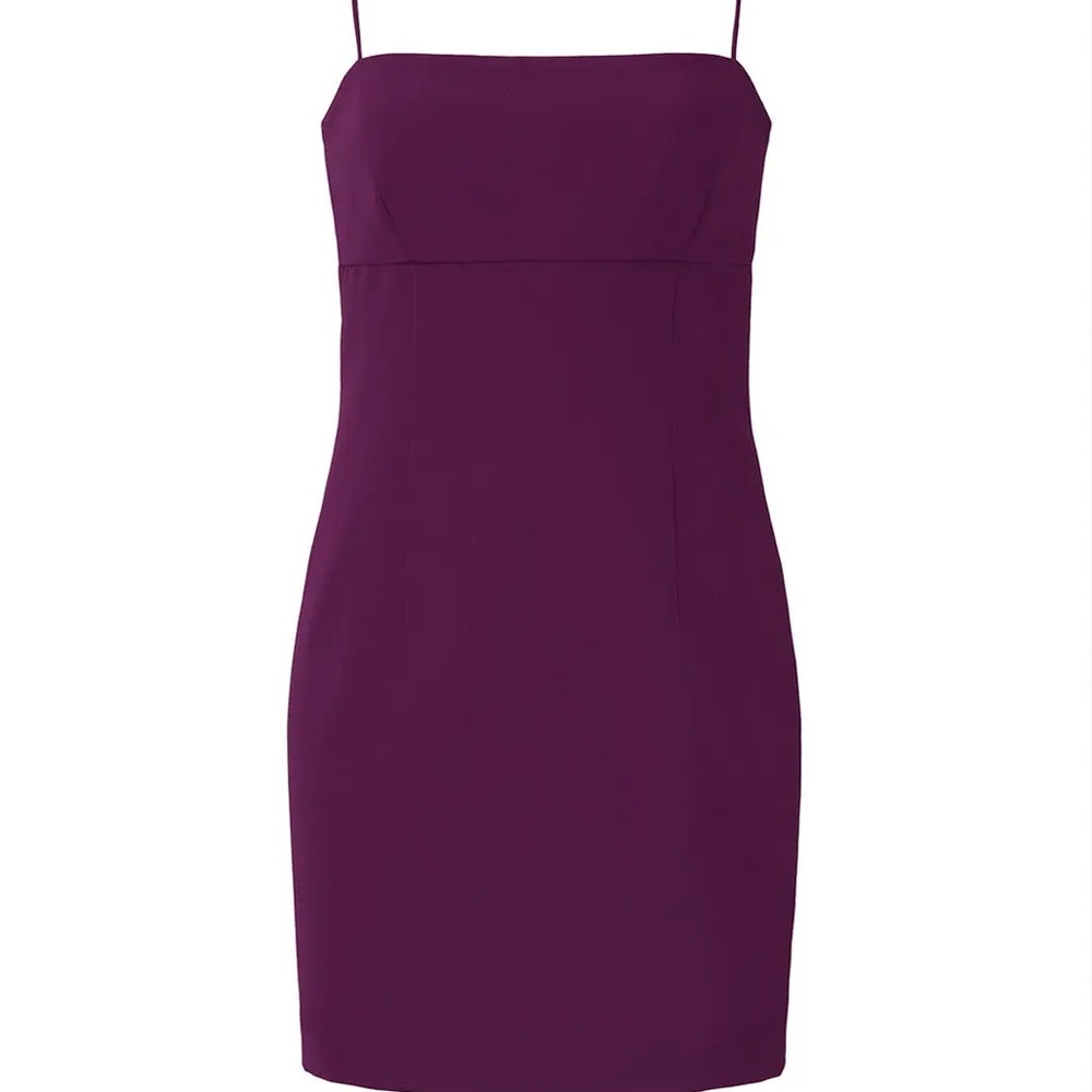 Purple milly tie back mini dress
